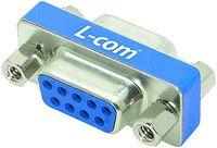 L-com Connectivity DGB9F Adapter; D-Sub; GenderChanger; DB9-Female/Female; Slimline; 3A