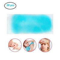 Fencia 20pcs Cooling Gel Patches, Cooling Forehead Strips Relieve Headache,Toothache Pain,Drowsiness, Fatigue, Refreshing, Relieve Fatigue, Sunstroke
