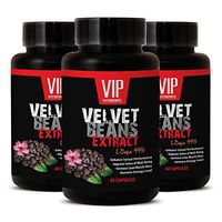 libido Natural - Velvet Beans Extract - Increase Energy Sex Drive and LIBIDO - Natural Mood and Energy Enhancer - Sex Drive Supplement - 3 Bottles (180 Capsules)