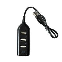 Gotd USB 2.0 Hi-Speed 4-Port Splitter Hub Adapter For PC Computer Notebook New (Black)