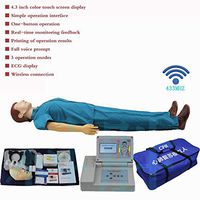 TZYY Resuscitation Manikins,CPR First Aid Training Manikin Dummy Adult, with Wireless Connection ECG Display for Educational Teaching Research