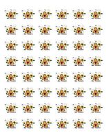 tkcutecandies123 48 BEE HIVE Thankful Envelope Seals Labels Stickers 1.2" Round