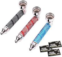 Rindy 3 Mini Herb Tools with 15 Stainless Steel Screen Filters (Multi-Colored)