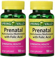 Spring Valley - Prenatal, Multivitamin, Multimineral, Twin Pack 200 Tablets Total