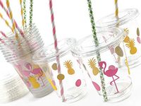 Flamingo Pineapple Disposable Party Cups (12 Set)