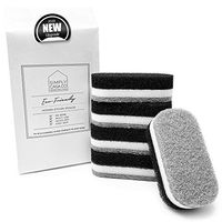SIMPLYCASA Modern Kitchen Dish Cleaning Sponge Set of 5 / Non Scratch, No Odor, No Mold, Quick Dry
