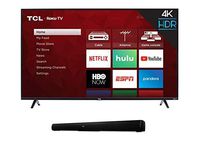 TCL 43S425  43 Inch 4K Ultra HD Smart Roku LED TV (2018) with 5 2.0 Channel Home Theater Sound Bar - Ts5000, 32", Black