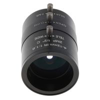 Almencla Varifocal 4-12mm 1/2" F1.6 C Mount Manual IRIS Lens for CCTV
