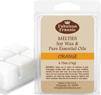 ORANGE 2.75oz of 100% Pure & Natural Soy Candle Meltie/Tart/Melts made with Pure Sweet Orange and Lemongrass Essential Oils
