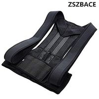 Posture Corrector for Women & Men - Best Adjustable Back Brace for Slouching, Neck Pain Relief (M)