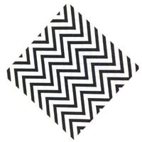 Just Artifacts Paper Party Napkins 6.5" 20pcs Chevron Black - Click for more colors & patterns!