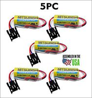 5PC Mitsubishi ER17330V/3.6V,A6BAT-MRBAT Battery 3.6V PLC