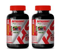Heart Health Vitamins Men - ANTIOXIDANT Natural MEGA Complex 1440 MG - Mangosteen Extract - 2 Bottles 120 Capsules
