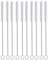 Drinking Straw Brush Set, Nylon Pipe Tube Cleaner,Bristle Straw Cleaner for Washing Drink Straws (10 in)