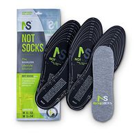 NotSocks Adults The Sock-Less Solution Insole + Insole Cover Package (Heather Grey)