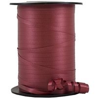 JAM PAPER Curling Ribbon - 3/8 Wide x 250 Yards - Brick - Rolls Sold in Pack of 12