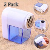 URBeauty 2 Pcs Mini Portable Electric Lint Remover Machine Pellets Lint Roller Spools Machine Clothing Fur Fabric Sweater Shaver Trimmer