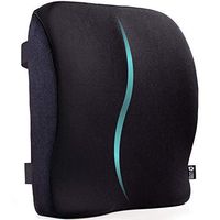 5 STARS UNITED Back Support for Office Chair - Memory Foam Lumbar Pillow - Large Perfect Cushion for Car, Computer and Desk Seat