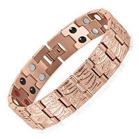 HiTreasure Double Strength Power Magnets Stainless Steel Magnetic Therapy Bracelet for Arthritis Pain Relief (Imported,3000 Gauss Each Link)