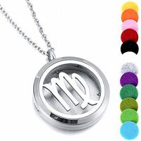 memorial jewelry Hot Diffuser Locket Pendant Aromatherapy Essential Oil Perfume Necklace Gift