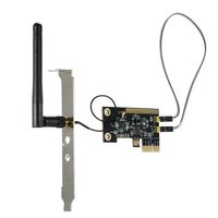 Extaum Desktop PC Remote Control Switch Card eWeLink Mini PCI-e WiFi Wireless Smart Relay Module Restart Switch Turn On/Off Computer Boot Card Fixed Plate with External Antenna & 1PCS