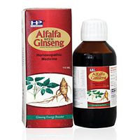Hahnemann Pharma Ginseng & Alfalfa Tonic. Homeo Health Supplement 100Ml Pack of 2