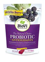 Biovi Probiotic Antioxidant Blend Soft Chews, Natural Mixed Berry, 30 Count