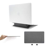 SenseAGE Laptop Computer with Smart Magnet Adhesive Foldable Laptop Foot for Notebook/Tablet/Mac Portable Laptop Stand - Black