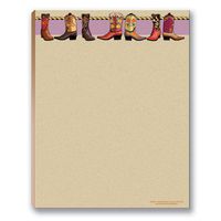Cowboy Boots Western Note Pad - Southwest Texas, Arizona, New Mecixo