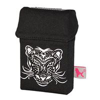 smokeshirt classic cigarette case for cigarette box king size 20 cigarettes (Black Cat)