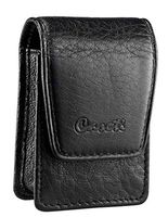 Visol Caseti Americano Soft Black Leather Lighter Case