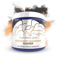 Cordyceps Mushroom Powder | 10:1 Extract | 60 Grams | Cordyceps militaris | Organic Whole Fruiting Body Mushroom Supplement | Supports Healthy Immune System