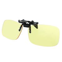 GAMEKING Classic Blue Light Blocking Clip-on Flip-up Computer Glasses Video Gaming Glasses Rimless | Easy Fit on Rx Frames | Digital Eyestrain Fatigue Dry Eyes Relief Eye Protection Sleep Better