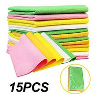 Raintoad Swedish Dishcloth Cellulose Sponge Cloths, Bulk 15 Pack of Eco-Friendly Reusable Dish Cloths for Kitchen, Absorbent Dish Cloth Hand Towel (15 Dishcloths - Assorted Color)