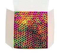 Wow Plastic Disposable Plastic Drinking Straws - 250 Count (neon) (Neon)