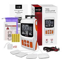 ROOVJOY TENS Unit EMS Muscle Stimulator Combo Dual Channels with Tens Electrodes Tens Machine
