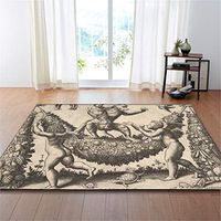 Modern Rugs, Living Room Carpet Bedroom Coffee Polyester Carpets, Minimalist Chinese Style Rug