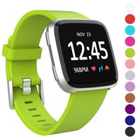 Humenn Bands Compatible with Fitbit Versa/Versa 2/Versa Lite/SE, Silicone Adjustable Replacement Classic Accessory Wristband Fitness Straps for Women Men