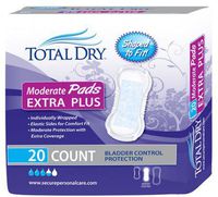 Secure - SP1563 - Bladder Control Pad TotalDry 13.75 Inch Length Moderate Absorbency Polymer Female Disposable
