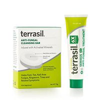 terrasil® Anti-fungal Treatment MAX + Anti-fungal Cleansing Soap - 6X Faster Doctor Recommended 100% Guaranteed All-Natural Soothing Clotrimazole OTC-Registered - Complete Treatment- 14g + Bar