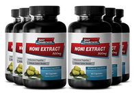 Natural Blood Pressure Supplement - NONI Extract 500mg - Blood Pressure Supplement - 6 Bottles 360 Capsules