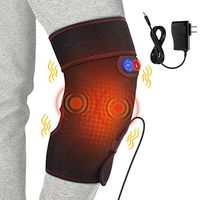 Knee Heated Massage Pad, Adjustable Heating and Massage Knee Brace Knee Warmer Wrap with Cold and Heat Therapy for Arthritis, Weak Legs, Knee Stiff, Joints Pain Relief(1 Piece)