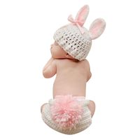XFentech Baby Kids Cute Sleeping Bag Sleep Sack Crochet Knit Bean Beanie Photography Costume Props Outfits