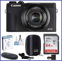 Canon PowerShot G7 X Mark III (Mark 3) Digital Camera (Black) PRO Bundle Includes: 64GB SDXC Class 10 Memory Card, Card Reader, Extra Battery & More.