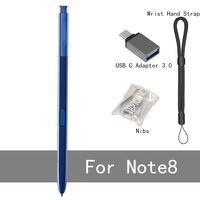 Biuboom Galaxy Note 8 Pen,S-Pen Replacement Parts Stylus for Samsung Galaxy Note 8 N950U N950W N950FD N950F +USB C to USB Adapter+Tips/Nibs+Wrist Hand Strap (Blue)