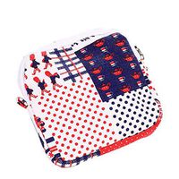 Women's Canvas Coin Purse Phone Pouch Cosmetic Bag Cute Sanitary Pad Organizer Napkin Towel Convenience Bags