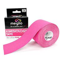 Meglio Kinesiology Tape Uncut 5m Roll, Latex Free, Therapeutic & Hypoallergenic Sports Strapping Tape, Breathable and Waterproof Adhesive Muscle Tape, Support Muscles for Sports & Injury Recovery