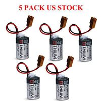 3.6V 1200mAh ER3V PLC Li Battery for Omron Toshiba Instrument Power US Stock (Pack of 5)