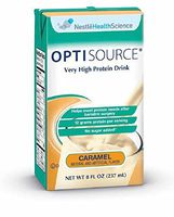 Optisource High Protein Drink Caramel 8 oz. Brik Pak [1 Can]