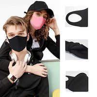 4 Packs Women Cotton Face Covers Reusable and Washable Fashion Men Breathable Face Protection Teens Cloth Shield（2Pcs Pink+2Pcs Black）